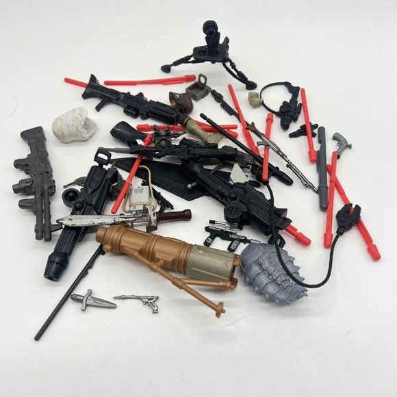 Lot Of Mixed Action Figure Accessories Weapons Guns Ammo Toys Replacement Read - Picture 1 of 4